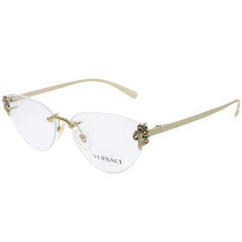 lentes versace negro|versace rimless eyeglasses.